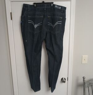 Men's Size 48/34 Dark Blue Vintage Y2K Fusai Jeans